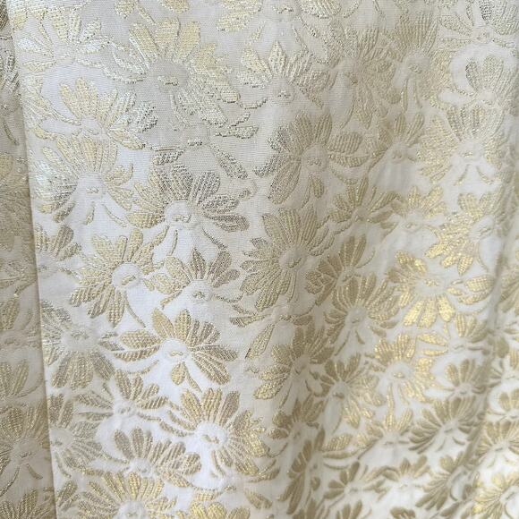 Uttam Boutique S 6 Gold and Cream Brocade Back Zip Skirt Event Going Out Dressy - Picture 4 of 7